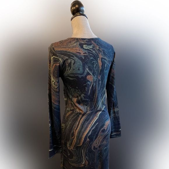 🌀Nice Things🌀 Marble Print Wool Blend Maxi Dress - Picture 5 of 10